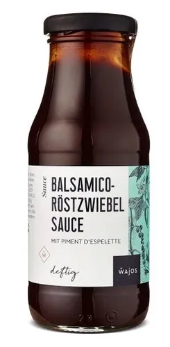 Balsamico Röstzwiebel Sauce mit Piment D'Espelette frisch 245ml Grillsauce Wajos