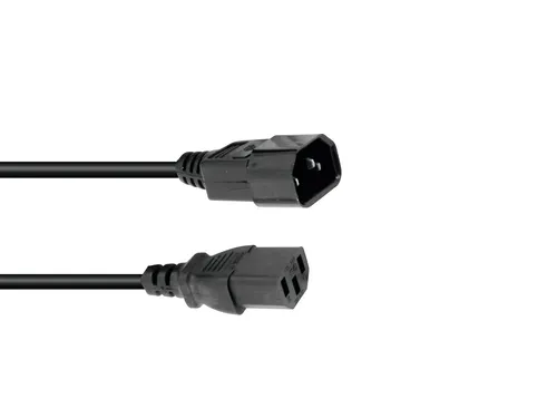 Produktbild OMNITRONIC Kaltgeräte Verlängerung 3x1,5 10m Schwarz