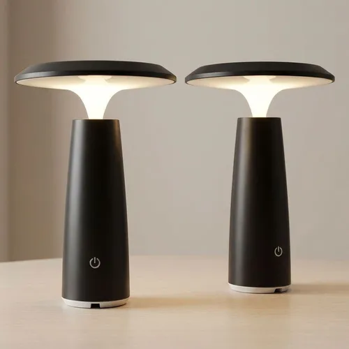 GLOBO LIGHTING LED Tischleuchte mit Touchdimmer – Schwarz - Moderne 1-flammige Tischleuchte mit fest verbautem Warmweiß-LED-Leuchtmittel und praktischem Touchdimmer. Ideal für stimmungsvolle Beleuchtung in geschlossenen Räumen.