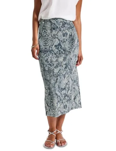 Gemusterter Mesh-Rock - Midi-Rock mit grafischem Muster, weich fallend und bietet einen angenehmen Tragekomfort – ideal für jede Gelegenheit.