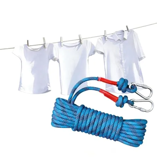 Seil Blau 10MM x 10M, Wäscheleine für Garten, Outdoor, Angeln, Rafting, Camping, Wandern