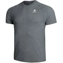Odlo Essential Seamless Laufshirt XXL - Herren Laufshirt aus recycelten Materialien mit nahtloser Konstruktion, verbesserter Feuchtigkeitsregulierung und ZeroScent-Technologie für langanhaltende Frische und Komfort beim Laufen.
