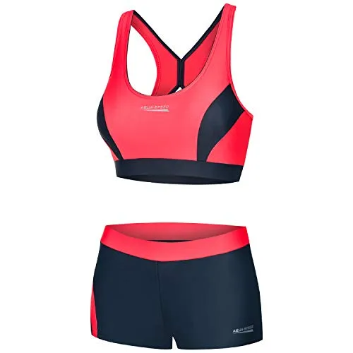 Aqua Speed Bustier-Bikini FIONA - Sportlicher Damen Bikini Zweiteiler aus ultra-chlorbeständigem VITA-Gewebe, ideal für Schwimmen und Wassersport mit hervorragender Passform und Komfort.
