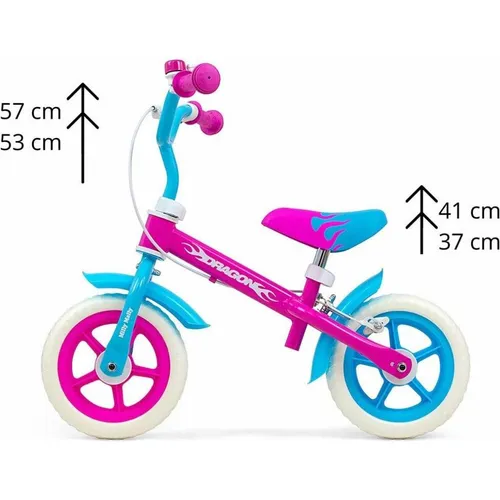Mally Balance bike Milly Dragon with brakes, Candy (10