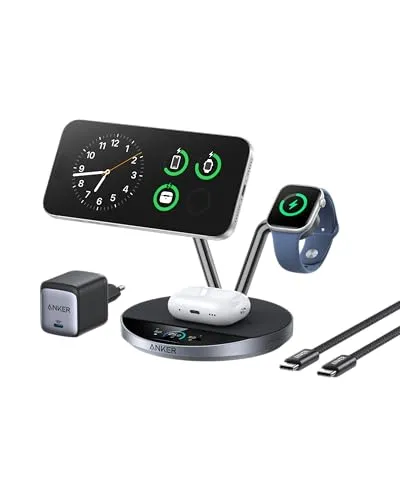 Produktbild Anker Prime 3-in-1 Ladegerät – MagSafe-kompatibel mit TEC-Aktivkühlung
