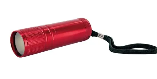 Schwaiger Mini Taschenlampe COB, 90 Lumen, rot