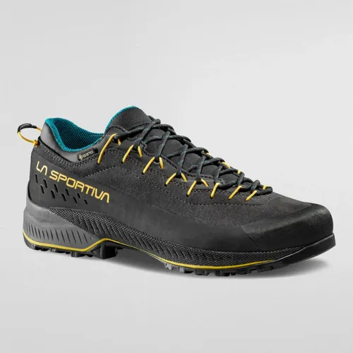 La Sportiva TX4 Evo GTX Herren Schuhe - Größe 47, Schwarz - Wanderschuhe mit Gore-Tex Membran für wasserdichten Schutz, präziser Kletterzone und wiederbesohlbarer Vibram-Sohle für optimale Haltbarkeit.