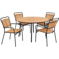 House Nordic Cleveland Balkontisch 130 cm - Moderner Balkontisch mit 130 cm Durchmesser, ideal für kleine Balkone und gemütliche Abende im Freien.