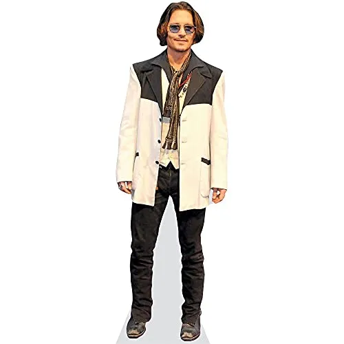 Johnny Depp (White Jacket) Pappaufsteller mini von Celebrity Cutouts