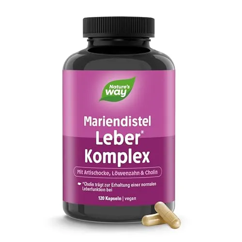 Mariendistel Leber Komplex Kapseln | 120 vegane Kapseln für die tägliche Unterstützung