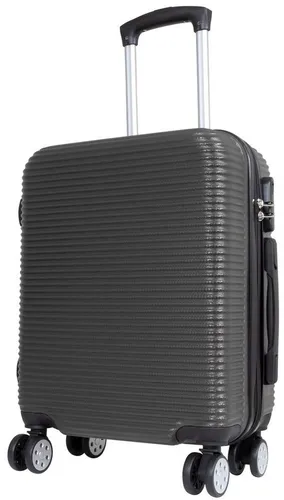 Trendyshop365 Hartschalen-Trolley Malaga, 4 Farben, 3 Größen, Hartschale, 4 Rollen, Zwillingsrollen, Zahlenschloss, robust und leicht