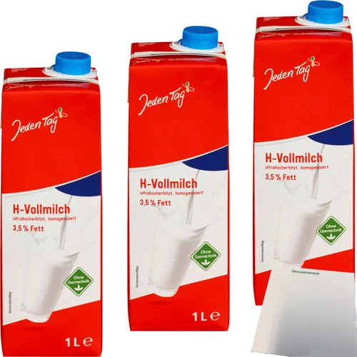 Jeden Tag haltbare Milch 3,5% 3er Pack 3x1l usy Block