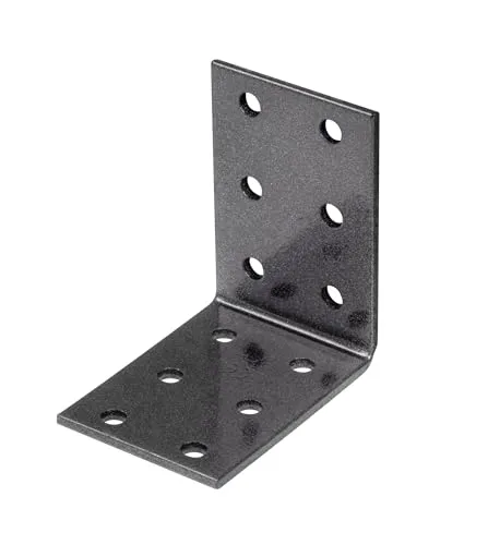 Alberts 823016 DURAVIS® Lochplattenwinkel 60x60x40 mm – 50er Set - Hochwertige Lochplattenwinkel mit dekorativem Design für verdeckte Montage. Duplexbeschichtung sorgt für Langlebigkeit und Wetterbeständigkeit. Ideal für vielseitige Konstruktionen.