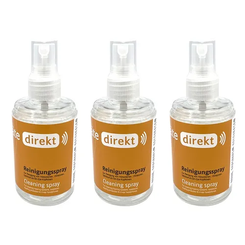 3x DIREKT Reinigungsspray 100 ml von Hörgeräte Direkt