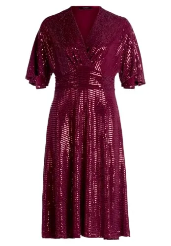 Vera Mont Minikleid Kurzarm Rot Größe 40 in rot von Vera Mont