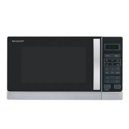 Sharp Mikrowelle R-742INW mit Grill, 900 Watt - Mikrowelle mit 25 Litern Garraum und 8 AutoCook-Programmen. Genießen Sie vielseitige Kochmöglichkeiten mit Grillfunktion und einfacher Bedienung durch das LED SensorTouch Display.