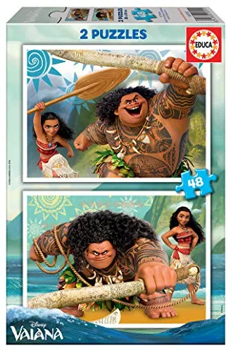 Educa - Vaiana, 2 x 48 Teile Puzzle-Set für Erwachsene und Kinder ab 4 Jahren, Disney (16952)