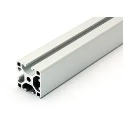 Design-Aluminiumprofil 40x40L I-Typ Nut 8, silber eloxiert