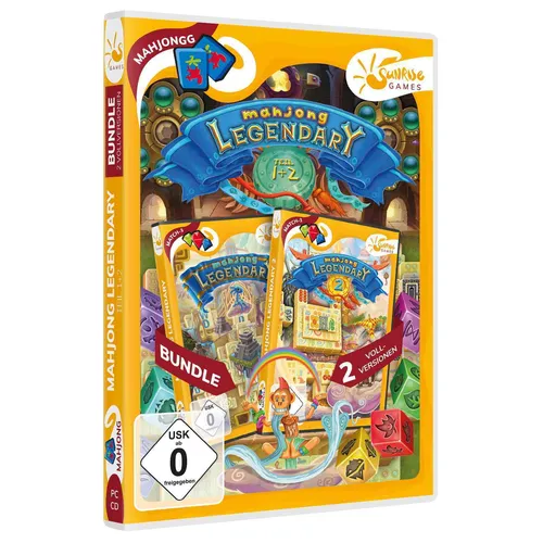 Legendary Mahjong Teil 1+2 Bundle PC Spiele Doppelpack auf Disc NEU&OVP