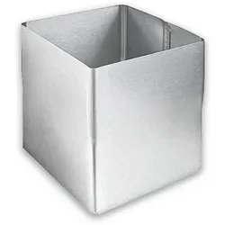 Steckmuffe Grömo Rohrverbinder, quadratisch, Zink, 100mm