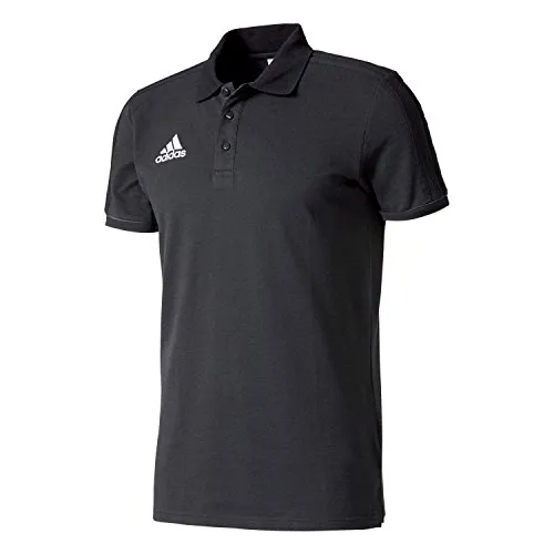 adidas Herren Poloshirt Tiro 17 Cotton, Black/Dark Grey/White, M, AY2956