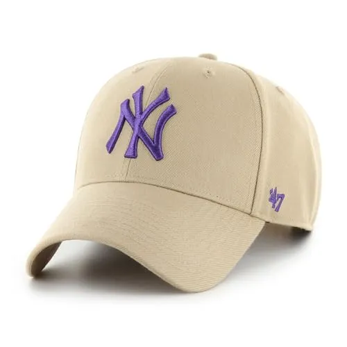'47 New York Yankees MLB Most Value P. Khaki Snapback Cap - Verstellbar - Hüte, Kappen & Mützen für Baseball-Fans mit hochwertigem gesticktem Teamlogo und verstellbarem Design für optimalen Tragekomfort. Das Must-Have für jeden Yankees-Fan!