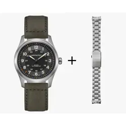 Hamilton Khaki Field Titan Automatik Herrenuhr H70205830 - Armbanduhren mit Saphirglas und leuchtenden Ziffern, wasserdicht bis 100 m, ideal für Abenteuer und den Alltag.