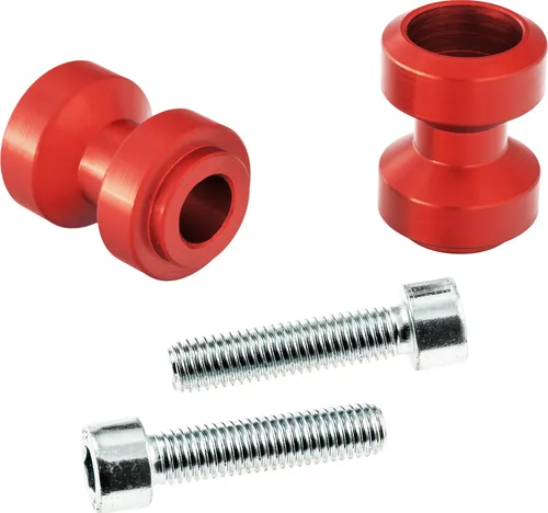 Bobbins / Racingadapter Montageständer M10 x 1,25 rot (mit Distanzhülse)