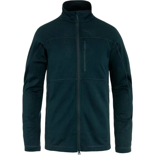 Fjällräven Abisko Lite Fleece Jacket - Fleecejacke Gr M blau - Funktionsjacke aus recyceltem Material, ideal für Trekking und Wandern; mit praktischen Daumenschlaufen und in der trendigen Farbe Blau.