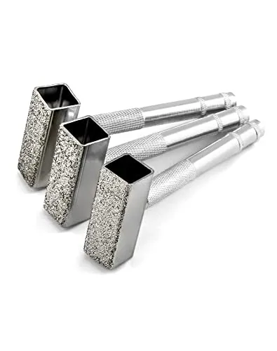 QWORK® 3 Stück Schleifstein Abrichter, Diamant-Schleifscheibenabrichter zum Schleifen von Entgratungsscheiben, 45 x 15 mm Kopf