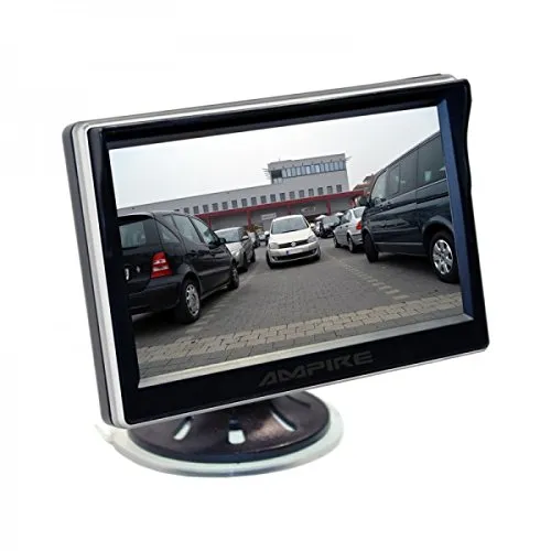 Ampire RVM051-5 TFT-Monitor mit 2 Eingängen - Overhead-Videogeräte, 12,7 cm (5'') TFT-Monitor im Aufbaugehäuse mit praktischer Saugnapfhalterung für flexibles Positionieren.
