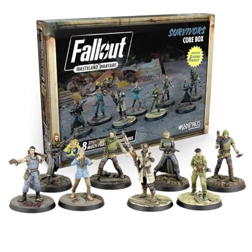Modiphius Entertainment | Fallout Wasteland Warfare | Survivors: Core Box | Miniatures | Unpainted