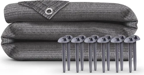 Bestlivings Vorzeltteppich 300 x 400 cm - Wetterfester Outdoor Teppich mit Ösen und Heringen - Outdoorteppich – Langlebig, rutschfest und atmungsaktiv, ideal für Camping und Outdoor-Aktivitäten. Inklusive 12 Heringen für stabile Befestigung.