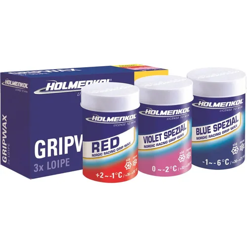 Holmenkol 3 x Loipe Grip Wax 3x45g von Holmenkol