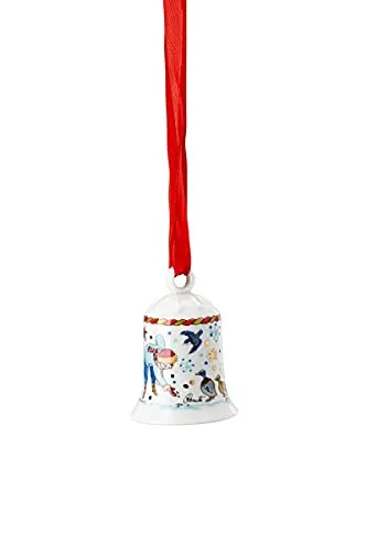 Rosenthal Hutschenreuther Sammelthemen 21 'Porzellan-Miniglocke - Enten füttern ' Höhe 5 cm