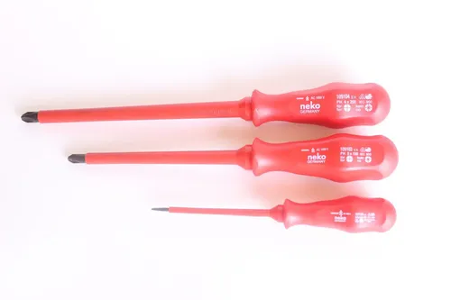 VDE-Elektriker-Schraubendreher-Satz 3-tlg. Elektro 1000 V isoliert Schlitz Kreuz