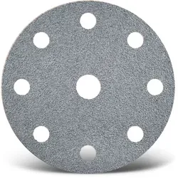 MENZER Platinum Klett-Schleifscheiben 150 mm, 9-Loch für Exzenterschleifer - Hochwertige Klett-Schleifscheiben für Exzenterschleifer mit K400 Körnung. Ideal für präzises Schleifen von Lacken und Kunststoffen dank effizienter Staubabweisung und langer Standzeit.