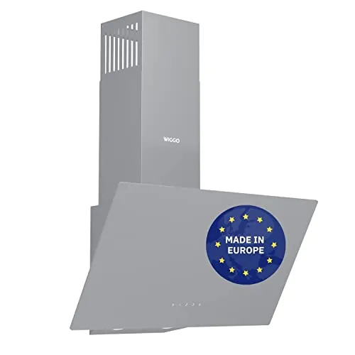 Wiggo Dunstabzugshaube 60cm - Kopffrei & leistungsstark 650m³/h - Dunstabzugshaube mit edlem Design und Touch-Display, bietet eine beeindruckende Absaugung von Dampf und Gerüchen bei nur 66 dB - perfekt für modernes Kochen!