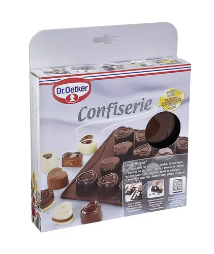 Dr. Oetker Pralinenform Süße Herzen – Silikon-Schokoladenform - Gestalten Sie Ihre eigenen Leckereien mit der Dr. Oetker Silikon-Schokoladenform 