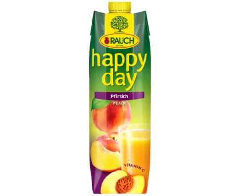 rauch Saft, Rauch Happy Day Pfirsichfruchtsaft Pfirsichfruchtnektar 1000ml