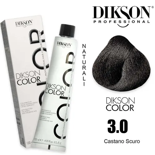 Tönung 3.0 Castano Dunkelblau Farbe für Haare Dikson 120ml