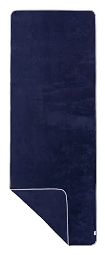 Sowel® Saunahandtuch 220 x 80 cm, 100% Bio-Baumwolle, Strandtuch XXL, Badetuch Groß, Saunatuch, Handtuch, Strand, Sauna, Damen und Herren, Navy/Grau