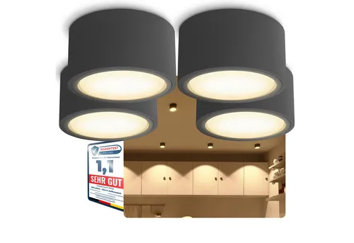 SSC-LUXon LED Aufbaustrahler CELI-X flach anthrazit in grau von SSC-LUXon