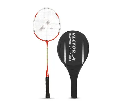Vector X Badmintonschläger VXB-70 schläger Größe: 3 7/8 Zoll Für Männer & Jungen, (Verkaufspaket: 1 Badmintonschläger, shettle Hülle, hohe Steifigkeit und Stabilität), Stärke und Haltbarkeit für kraftvolle, präzise Schläge