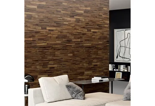 INDO 3D Wandpaneel Axewood FSC Bangkirai - Wandpaneel mit schallreduzierendem 3D-Effekt, ideal für stilvolle Innenräume. Lieferung versandkostenfrei, geliefert in einer Packung mit 0,50 m².