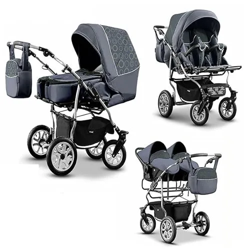 Zwillingskinderwagen 3 in 1 City Twin von Elcar