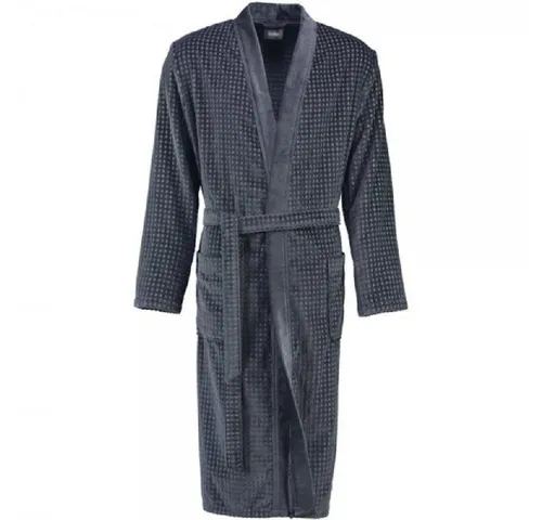 Cawö Herrenbademantel 3714 Kimono Velours - Eleganz in 100% Baumwolle - Bademantel für Herren aus hochwertigem Velours, ideal für entspannte Stunden. Edle Waffelpique-Optik und perfekte Passform in verschiedenen Größen.