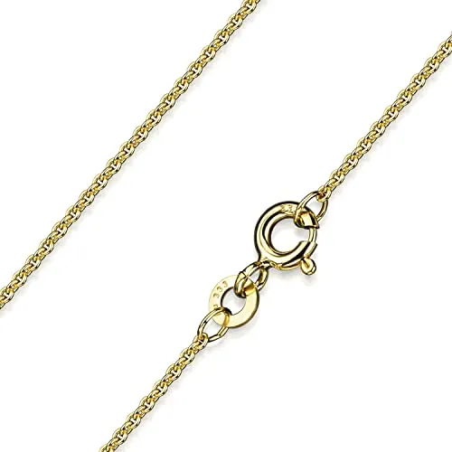 Materia Echtgold Kette Frauen 333 Gold Halskette 45cm - Hochwertige 45cm Damen Goldkette aus 333 Gold, ideal für Anhänger ab 2mm. Made in Germany, perfekt als Geschenk für Frauen und Mädchen.