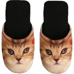 Betz Hausschuhe Pantoffel Pantolette Slipper für Sie und Ihn Katze Jersey Gr. M / L Größe - M