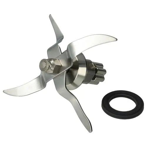 vhbw Mixmesser kompatibel mit Silvercrest SKMK1200C3, 389505, SKMK1100A1 Küchenmaschine - Mit 4 Klingen aus Edelstahl (rostfrei)